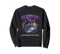 Read Banned Books Gained Forbidden Knowledge Funny Sorceress Sweatshirt