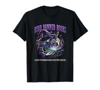 Read Banned Books Gained Forbidden Knowledge Funny Sorceress T-Shirt
