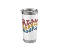 Read Banned Books Stop Bans Censorship Reading Reader Meme Stainless Steel Insulated Tumbler