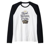 Read Between the Cards Tarot Celestial Witchy Raglan Baseball Tee