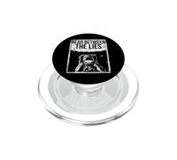 Read Between The Lies Astronaut Funny Conspiracy Pun PopSockets PopGrip for MagSafe