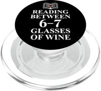 Read Between the Wines 6 7 Reading 6-7 Just One More Chapter PopSockets PopGrip for MagSafe