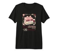 Read Between The Wines Book Lover Wine Humor Coquette Reader Premium T-Shirt