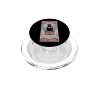 Read Books, Be Kind, Stay Weird - Coffee Cat Women Reading PopSockets PopGrip for MagSafe
