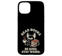 Read Books Be Kind Stay Weird Cute Bat Goth Vampire Coffee Case for iPhone 15 Plus