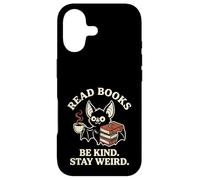 Read Books Be Kind Stay Weird Cute Bat Goth Vampire Coffee Case for iPhone 17