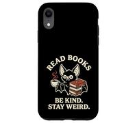 Read Books Be Kind Stay Weird Cute Bat Goth Vampire Coffee Case for iPhone XR