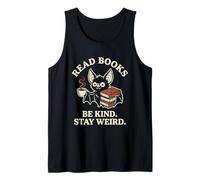 Read Books Be Kind Stay Weird Cute Bat Goth Vampire Coffee Tank Top