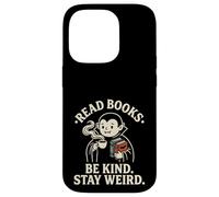 Read Books Be Kind Stay Weird Cute Vampire Coffee Reading Case for iPhone 14 Pro