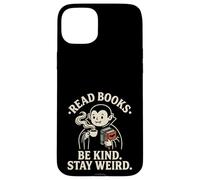Read Books Be Kind Stay Weird Cute Vampire Coffee Reading Case for iPhone 15 Plus