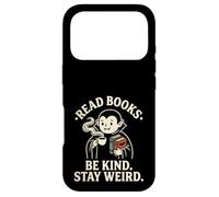 Read Books Be Kind Stay Weird Cute Vampire Coffee Reading Case for iPhone 17 Pro