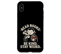 Read Books Be Kind Stay Weird Cute Vampire Coffee Reading Case for iPhone XS Max