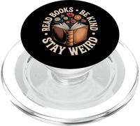 Read Books Be Kind Stay Weird Floral Book Lover PopSockets PopGrip for MagSafe