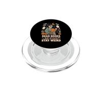 Read Books Be Kind Stay Weird Funny Skeleton Librarian PopSockets PopGrip for MagSafe