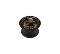 Read Books Be Kind Stay Weird Skeleton Reading Book Bookish PopSockets Adhesive PopGrip