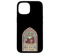Read Books Be Kind Stay Weird Tarot Frog Alchemist Wizard Case for iPhone 15