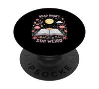 READ BOOKS STAY WEIRD Book PopSockets Adhesive PopGrip