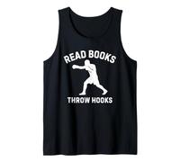 Read Books Throw Hooks Boxing Fighter Scholar Design Tank Top
