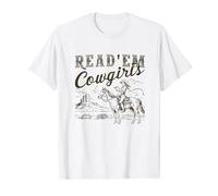 Read 'em Cowgirl Cute Western Cowgirl Texas Bookish Bookworm T-Shirt