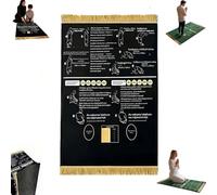 Read in English and Say it in Arabic Guided Prayer Mat,Interactive Guided Muslim Prayer Mat,BilingualGuided PrayerMat with Direction Finder,Muslim Pray-er Rug for New Muslims,Salah and Meditation