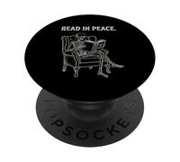 Read In Peace Book Lover Literature Quote PopSockets Adhesive PopGrip