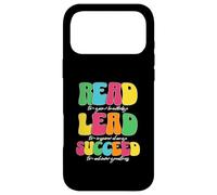 Read Lead Succeed Motivational Teacher Case for iPhone 17 Pro Max