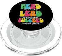 Read Lead Succeed Motivational Teacher PopSockets PopGrip for MagSafe