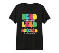 Read Lead Succeed Motivational Teacher Premium T-Shirt