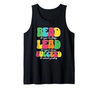 Read Lead Succeed Motivational Teacher Tank Top