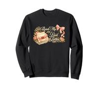 Read Me Like a Love Letter Coquette Reader Bow Artwork Theme Sweatshirt