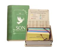 Read Me When Bible Verse Box, Portable Wooden Scripture Box With 150pcs Bibles Verse Cards, Daily Encouragement Christian Gift, Graduation Gift For Daughter Son