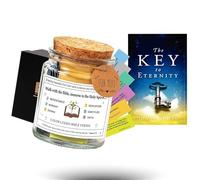 Read Me When Bible Verses Jar | God is above bible verse jar | The Key to Eternity | Joann Young | Christian Gifts for Women & Men | Handmade Bible Verses in a Jar Gift Set by Omnicoast Goods, OCG
