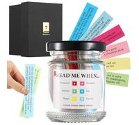Read Me When Bible Verses Jar with 90 Colour-Coded Scripture Notes, Sealed Glass Prayer Hope Jar for Emotions, Mindfulness and Gratitude, Christian Gift for Christmas, Easter, Baptism or Birthday