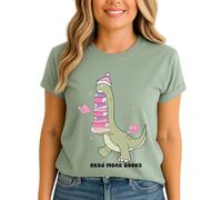 Read More Books Dinosaur Reading Hobbies Womens Graphic T-Shirt Book Lover Tee 3XL (26-28)
