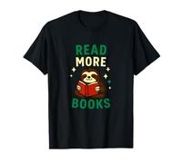 Read More Books Sloth Funny Reading Lover Design T-Shirt