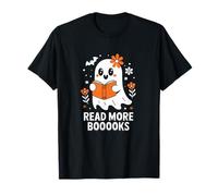 Read More Booooks Funny Ghost Reader Kawaii Halloween T-Shirt