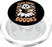 Read More Booooks Funny Ghost Readers Librarian Halloween PopSockets PopGrip for MagSafe