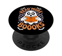 Read More Booooks Ghost Costume Readers Club Halloween Party PopSockets Adhesive PopGrip