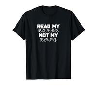 Read My Hands Not My Lips BSL British Sign Language T-Shirt T-Shirt, Men, Black, 3X-Large