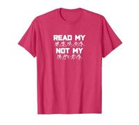 Read My Hands Not My Lips BSL British Sign Language T-Shirt T-Shirt, Men, Red Heather, X-Large