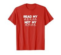 Read My Hands Not My Lips BSL British Sign Language T-Shirt T-Shirt, Men, Red, Medium