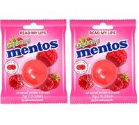 Read My Lips Mentos Raspberry Dragee Shaped Lip Balm (Pack of 2)