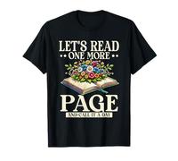 Read One More Page and Call It A Day Book Lover T-Shirt
