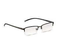 Read Optics 1.5 Reading Glasses for Men, Semi-Rimless Lightweight Rectangular Frames, Stylish Ready to Wear Readers Designed for All Day Wear