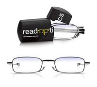 Read Optics Bluelight Blocking Glasses 3.5, Super Compact Protective Foldable Reading Glasses for Screen, Gaming, Digital Use, Small Black Case Fits Easily into Pocket or Bag