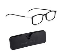 Read Optics Computer Reading Glasses 2.0, Anti-Blue Light Rectangular Readers for Digital, Screen, TV & Gaming, Flat Folding with Case