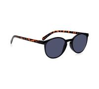 Read Optics Reading Glasses +1.0 Womens, Mens Non Prescription Round Sun Readers in Shiny Black & Tortoiseshell, Great Every Day Essential Eyewear