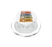 Read Pray Write Share Christian Bible Study Faith Design PopSockets PopGrip for MagSafe