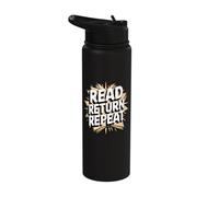 Read Return Repeat Book Reading Stainless Steel Insulated Water Bottle
