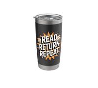 Read Return Repeat Librarian Book Stainless Steel Insulated Tumbler